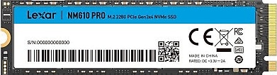 Lexar NM610PRO LNM610P002T-RNNNG PCI-Express 3.0 2 TB M.2 SSD