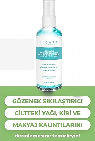 Licape Gözenek Sıkılaştırıcı Arındırıcı Yağ Dengeleyici Tonik 50 ml