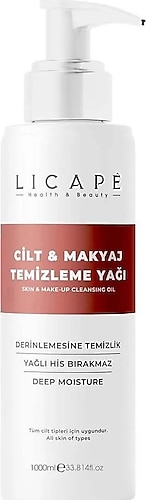 Licape İki Aşamalı Cilt ve Makyaj Temizleme Yağı 1000 ml
