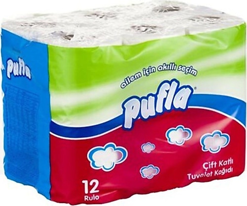 LILY Pufla Tuvale Kağıdı 2 Katlı 12 Rulo
