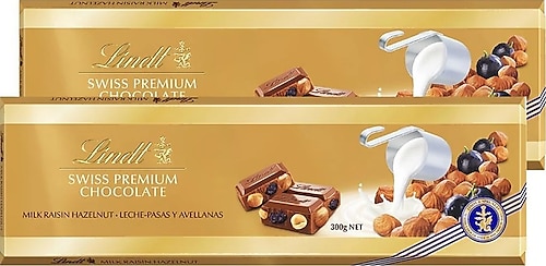 Lindt Milk Raisin Hazelnut Gold 2 x 300 G