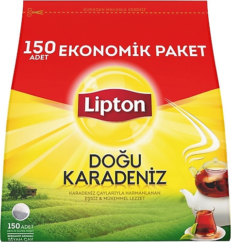 Lipton Doğu Karadeniz 150'li Bergamotlu Demlik Poşet Çay