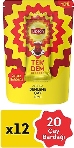 Lipton Tek Dem Klasik 1.9 gr 10'lu 12 Adet Çay