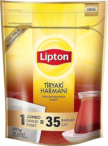 Lipton Tiryaki Harmanı Jumbo 35 gr 30'lu Demlik Poşet Çay