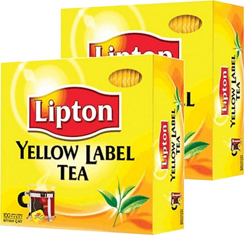 Lipton Yellow Label 2 gr 100'lü 2 Adet Bardak Poşet Çay