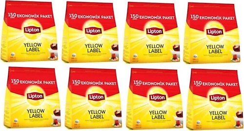 Lipton Yellow Label 3.2 gr 150'li 8 Adet Demlik Poşet Çay
