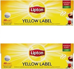 Lipton Yellow Label 3,2 gr 48'li 2 Adet Demlik Poşet Çay