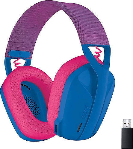 Logitech G435 Lightspeed Mavi Kablosuz Mikrofonlu Kulak Üstü Oyuncu Kulaklığı