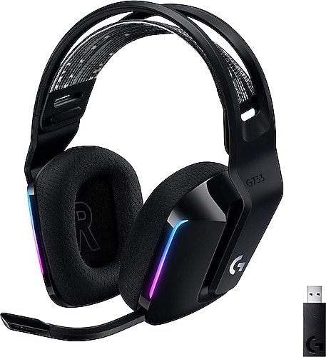 Logitech G733 7.1 981-000864 Siyah Kablosuz Mikrofonlu Kulak Üstü Oyuncu Kulaklığı