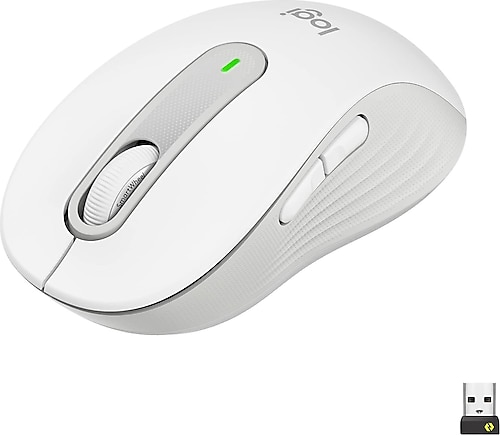 Logitech M650 Signature 910-006255 Beyaz Sessiz Küçük Boy Sağ El Kablosuz Mouse