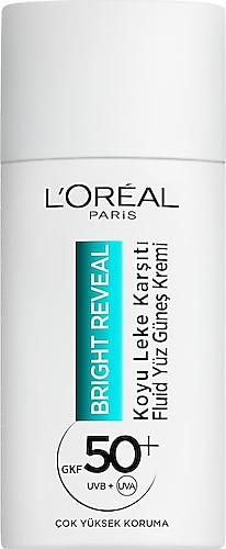 Loreal Paris Bright Reveal Koyu Leke Karşıtı 50 Faktör Güneş Kremi 50 ml