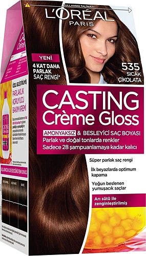 Loreal Paris Casting Creme Gloss 535 Siyah Çikolata Saç Boyası