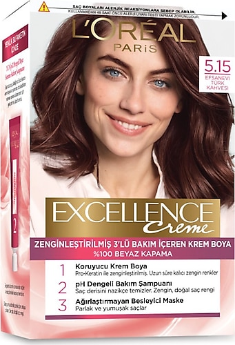 Loreal Paris Excellence Creme 5.15 Efsanevi Türk Kahvesi Saç Boyası