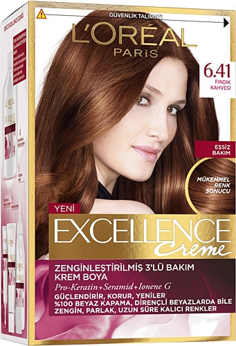 Loreal Paris Excellence Creme 6.41 Fındık Kahvesi Saç Boyası