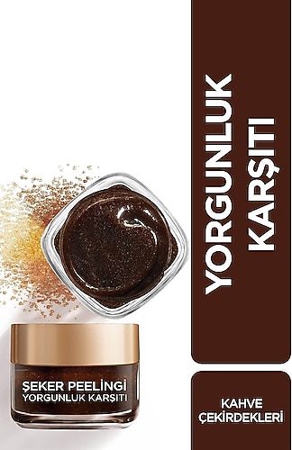 Loreal Paris Kahve Çekirdeği Yorgunluk Karşıtı 50 ml Şeker Peelingi