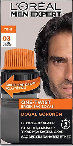 Loreal Paris Men Expert One-Twist Erkek Saç Boyası Koyu Kahve 03