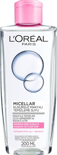 Loreal Paris Micellar Makyaj Temizleme Suyu Kuru Ciltler 200 ml