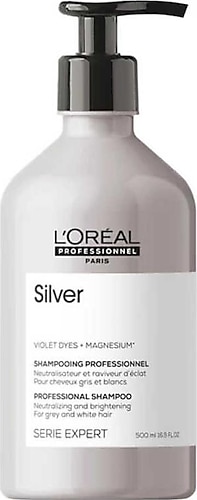 Loreal Professionnel Serie Expert Silver Gri ve Beyaz Saçlar için Şampuan 500 ml