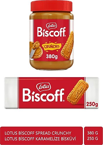 Lotus BISCOFF 250GR. + LOTUS BISCOFF SPREAD CRUNCHY 380 GR.