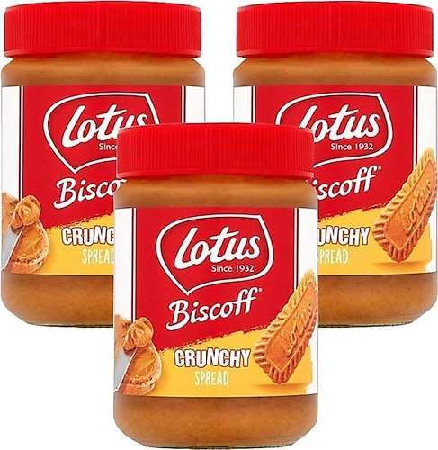 Lotus Biscoff Crunchy Spread 380 gr 3'lü