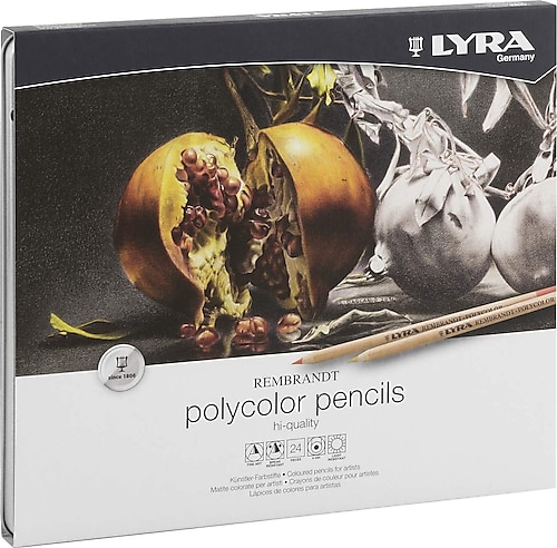 Lyra Rembrandt Polycolor Metal Kutu 24'lü Kuru Boya Seti