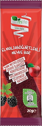 M Life Slim Style Elmalı & Böğürtlenli Meyve Bar 20 gr
