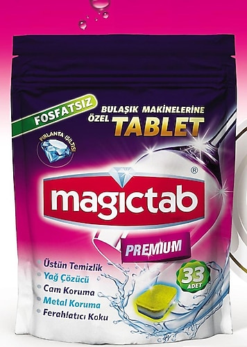 Magictab Premium Bulaşık Makinesi Tableti 33'lü