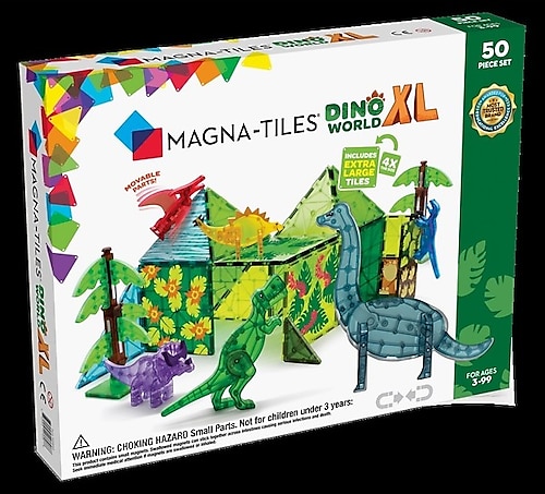 Magna-Tiles Dinozor Dünyası XL 50 Parça