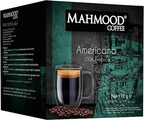 Mahmood Coffee Americano Kapsül Kahve 16'lı