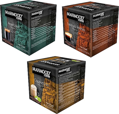 Mahmood Coffee Kapsül Kahve Çeşitleri 3'lü Set