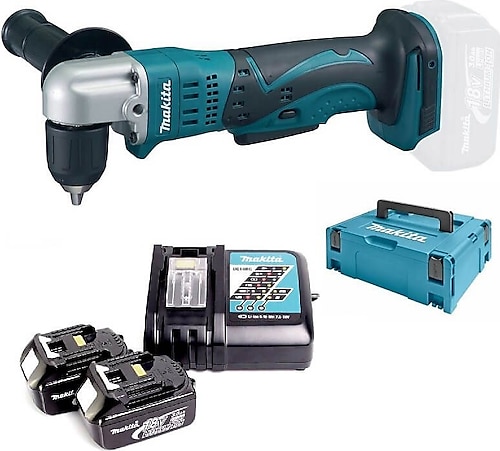 Makita DDA351RFJ 18 V Çift Akülü Köşe Matkap