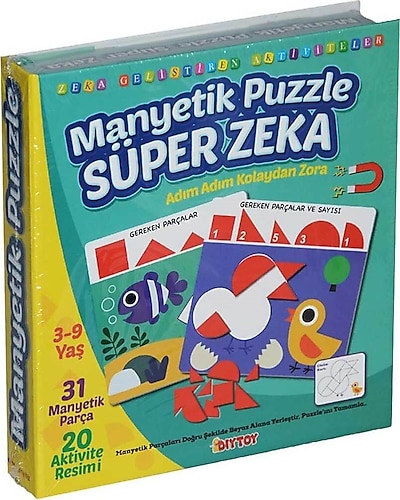 Manyetik Egitici Cocuk Yapbozu Super Zeka 3 Yas Ve Uzeri Akil Oyunlari