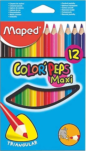 Maped 834010 Color Peps Maxi 12'li Kuru Boya Seti