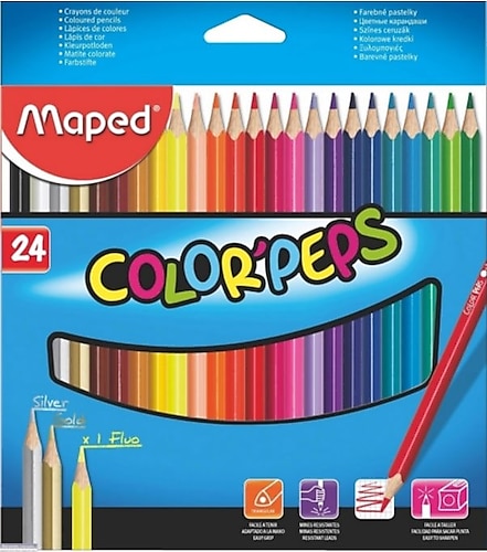Maped Color Peps 24'lü Kuru Boya Seti