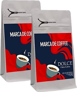 Marca De Coffee Dolce 250 gr 2 Paket Filtre Kahve
