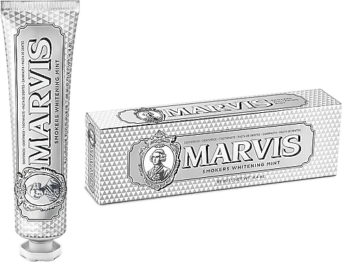 Marvis Whitening Mint Sigara İçenler için Beyazlatıcı Florürlü Diş Macunu 85 ml
