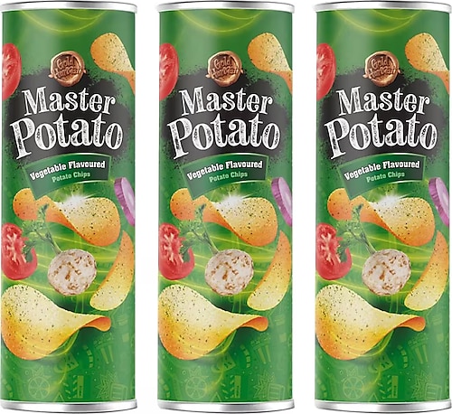 Master Potato Sebze Çeşnili Cips 160 Gr 3 Adet