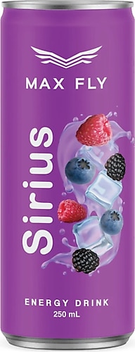 MAX FLY SİRİUS ENERJİ İÇECEĞİ 250 ML 24 ADET