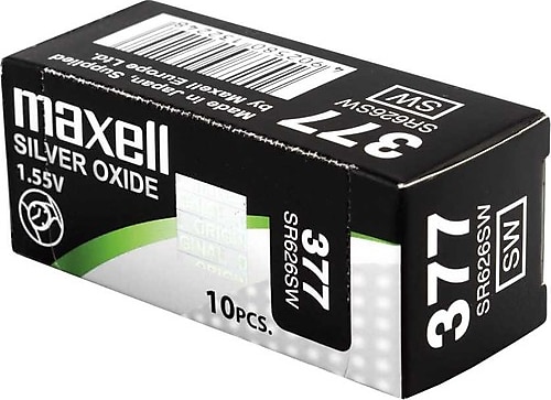 Maxell SR626SW 377 1.55V 10'lu Saat Pili