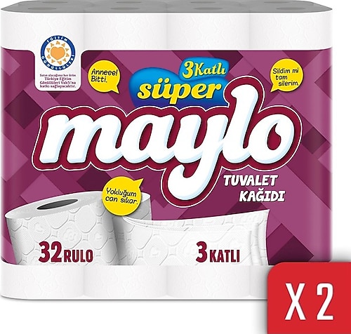 Maylo 3 Katlı 64'lü Tuvalet Kağıdı