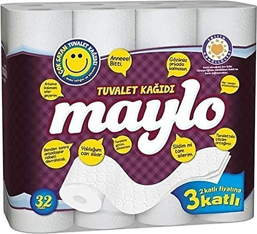 Maylo 3 Katlı 96'lı Tuvalet Kağıdı