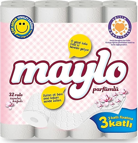 Maylo Parfümlü 3 Katlı 32'li Tuvalet Kağıdı
