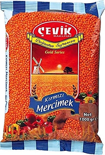 Mercimek Kırmızı Çevik 1000 Gr 12 Adet