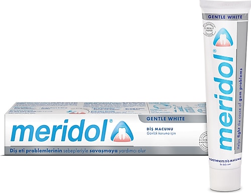 Meridol Gentle White Florürlü Diş Macunu 75 ml
