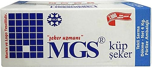 Mgs Tek Sargılı Küp Şeker 4 kg