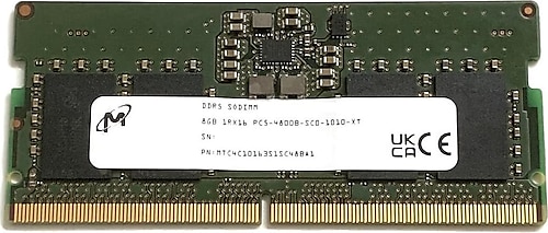 Micron 8 GB 4800 MHz CL40 MTC4C10163S1SC48BA1 DDR5 Ram