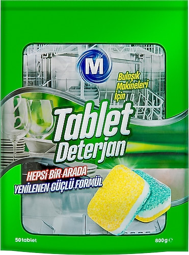 Migros Hepsi Bir Arada 50'li Bulaşık Makinesi Tableti
