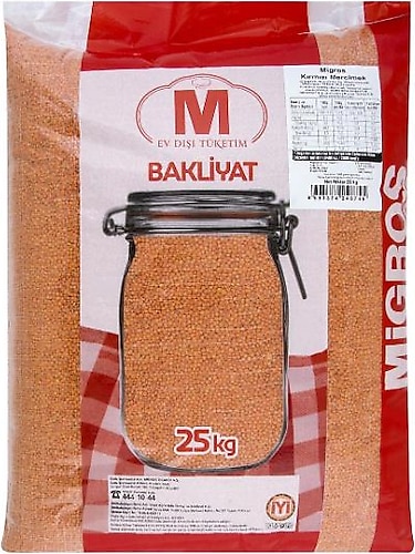 Migros Kırmızı Mercimek 25 kg