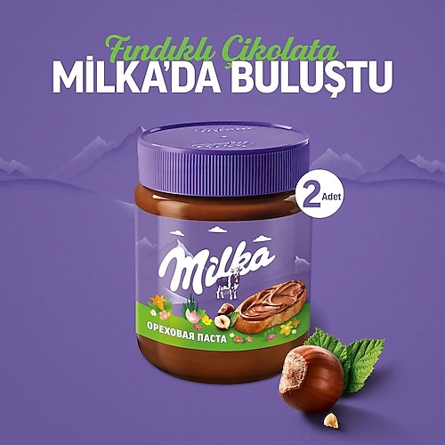 Milka Çikolatalı Fındık Kreması 350 gr 2'li