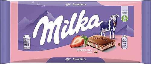 Milka Çilekli Yoğurtlu Çikolata 100 gr